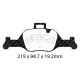 Brzdy EBC Auto Predné brzdové dosky EBC Redstuff Ceramic DP32289C | race-shop.sk