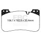 Brzdy EBC Auto Predné brzdové dosky EBC Redstuff Ceramic DP32331C | race-shop.sk