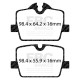 Brzdy EBC Auto Zadné brzdové dosky EBC Redstuff Ceramic DP32405C | race-shop.sk