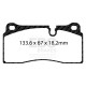 Brzdy EBC Auto Zadné brzdové dosky EBC Redstuff Ceramic DP32425C | race-shop.sk