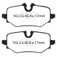 Brzdy EBC Auto Zadné brzdové dosky EBC Redstuff Ceramic DP32507C | race-shop.sk