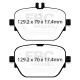 Brzdy EBC Auto Zadné brzdové dosky EBC Yellowstuff Street + Track DP42314R | race-shop.sk