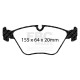 Brzdy EBC Auto Predné brzdové dosky EBC Racing RP-X DP81552RPX | race-shop.sk