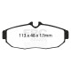 Brzdy EBC Auto Zadné brzdové dosky EBC Racing RP-X DP81741RPX | race-shop.sk