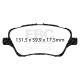 Brzdy EBC Auto Predné brzdové dosky EBC Racing RP-1 DP82149RP1 | race-shop.sk
