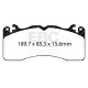 Brzdy EBC Auto Predné brzdové dosky EBC Racing RP-X DP83040RPX | race-shop.sk