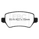 Brzdy EBC Auto Zadné brzdové dosky EBC Ultimax OEM Replacement DPX2233 | race-shop.sk