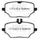 Brzdy EBC Auto Zadné brzdové dosky EBC Ultimax OEM Replacement DPX2426 | race-shop.sk