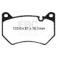 Brzdy EBC Auto Predné brzdové dosky EBC Ultimax OEM Replacement DPX2437 | race-shop.sk