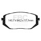 Brzdy EBC Auto Predné brzdové dosky EBC Ultimax OEM Replacement DPX2469 | race-shop.sk