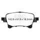 Brzdy EBC Auto Zadné brzdové dosky EBC Ultimax OEM Replacement DPX3093 | race-shop.sk