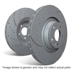 Predné brzdové kotúče EBC Turbo Grooved GD2122