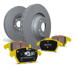 Predná sada EBC PD03KF1727 - Brzdové kotúče Premium OE + brzdové dosky Yellowstuff