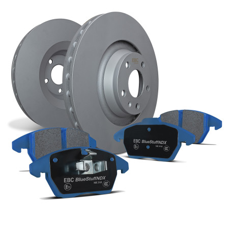 Brzdy EBC Auto Zadná sada EBC PD04KR202 - Brzdové kotúče Premium OE + brzdové dosky Bluestuff | race-shop.sk
