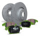 Brzdy EBC Auto Zadná sada EBC PD06KR476 - Brzdové kotúče Ultimax Grooved + brzdové dosky Greenstuff | race-shop.sk