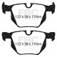 Brzdy EBC Auto Zadná sada EBC PD11KR268 - Brzdové kotúče Turbo Grooved + brzdové dosky Greenstuff | race-shop.sk