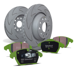 Predná sada EBC PD16KF108 - Brzdové kotúče BSD Grooved + brzdové dosky Greenstuff