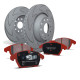 Brzdy EBC Auto Zadná sada EBC PD17KR056 - Brzdové kotúče BSD Grooved + brzdové dosky Redstuff Ceramic | race-shop.sk