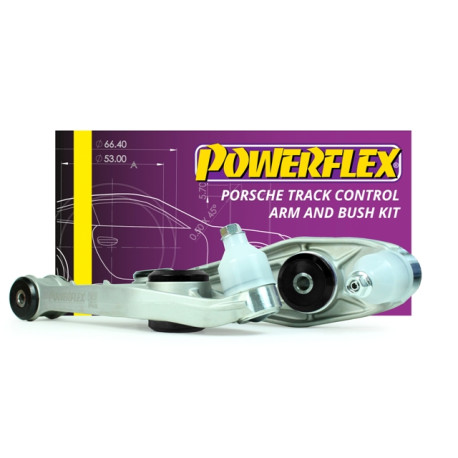 Polyuretánové silentbloky Powerflex Rameno so sadou silentblokov Porsche 987C Cayman (2005 - 2012) Black Series | race-shop.sk