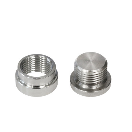 Adaptéry a Lambda sondy Adaptér pre lambda sondu, samica M18x1,5 + záslepka, nerez | race-shop.sk
