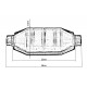 Rezonátory Universal replacement catalytic (resonator) RACES round, 63 mm | race-shop.sk