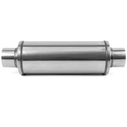 Stredový tlmič výfuku RACES 48, vstup/výstup 2" (51mm) SS304