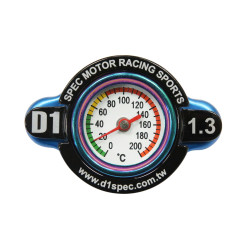 Vysokotlaková zátka chladiča D1spec 1,3BAR 28mm s teplomerom