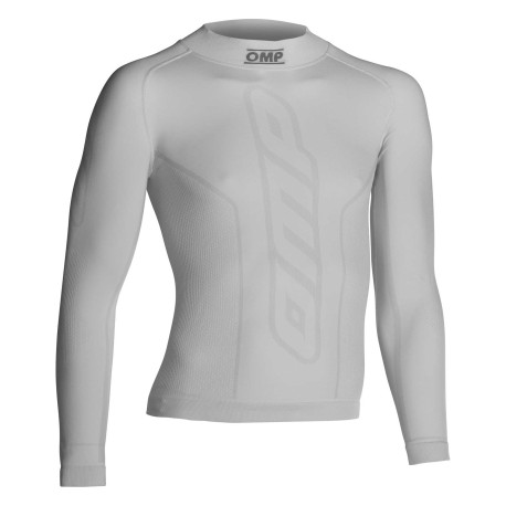Spodné prádlo Kartingový nátelník s dlhým rukávom OMP KS, biela | race-shop.sk