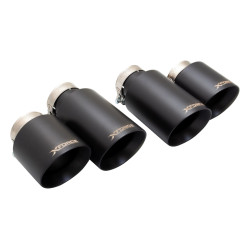 XForce 4" Quad Tips for AUDI S3 2013-2020 8V HATCH, black