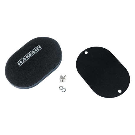 Filtre pre karburátory RAMAIR domed carb air filter with blank baseplate | race-shop.sk