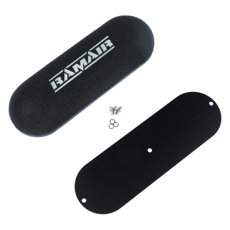 Filtre pre karburátory RAMAIR twin domed carb air filter with blank baseplate | race-shop.sk