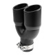 Univerzálne koncovky Koncovka výfuku RACES INOX 2x101mm, vstup 76mm - matná | race-shop.sk