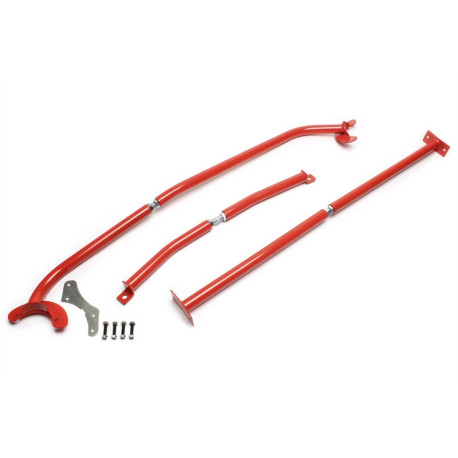 Rozpery TA-TECHNIX sada 3 rozpier pre VW Bora 1J, oceľ, červená | race-shop.sk