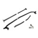 Rozpery TA-TECHNIX sada 3 rozpier pre Seat Leon 1M, oceľ, čierna | race-shop.sk