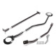 Rozpery TA-TECHNIX sada 3 rozpier pre VW Polo I-III 86/86C, oceľ, čierna | race-shop.sk