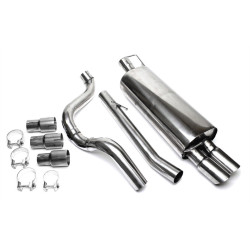 TA-TECHNIX nerezový pretekársky výfuk pre Audi A3 8L, 2× 76 mm