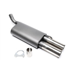 TA-TECHNIX športový koncový tlmič pre Opel Corsa B S93 1993-2000, 2× 76 mm