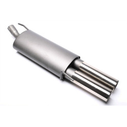 TA-TECHNIX športový koncový tlmič pre VW Golf IV kabriolet 1E, 2× 76 mm