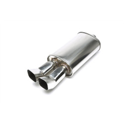 TA-TECHNIX univerzálny nerezový koncový tlmič, 2× 85×70 mm DTM