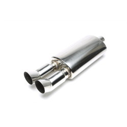 TA-TECHNIX univerzálny nerezový koncový tlmič, 2× 76 mm DTM