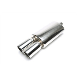 TA-TECHNIX univerzálny nerezový koncový tlmič, 2× 89 mm