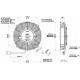 Ventilátory 24V Univerzálny elektrický ventilátor SPAL 190mm - tlačný, 24V | race-shop.sk