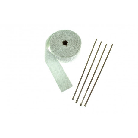 Izolačné pásky na výfuk Termo izolačná páska na zvody a výfuk, biela/ titán, 50mm x 10m x 0,8mm | race-shop.sk