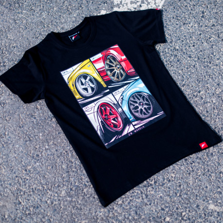 Tričká Pánske tričko JAPAN RACING Mix, čierna | race-shop.sk