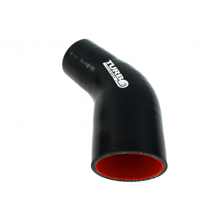 Kolená 45° redukčné Silikónová hadica - redukčné koleno 45° - 63mm (2,5") na 70mm (2,75") | race-shop.sk