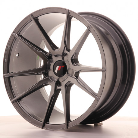 Hliníkové disky Japan Racing JR21 18x9,5 ET20-40 5H BLANK, Hyper Black | race-shop.sk
