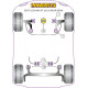 Leon MK3 5F (2013-) Rear Beam Powerflex Spodný silentblok uloženia motora (vložka) Diesel Seat Leon MK3 5F (2013-) Zadný nosník | race-shop.sk