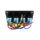 Štartovacie tlačítka a vypínače Univerzálny panel 4 prepínačov Rocker s LED | race-shop.sk