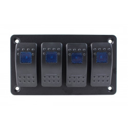 Univerzálny panel 4 prepínačov Rocker s LED