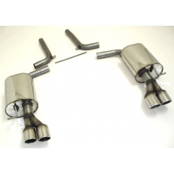 Duplex Športový tlmič výfuku Audi A6 4F Quattro a Allroad - s certifikátom ECE (971018D-X)